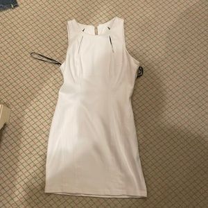 white mini dress
